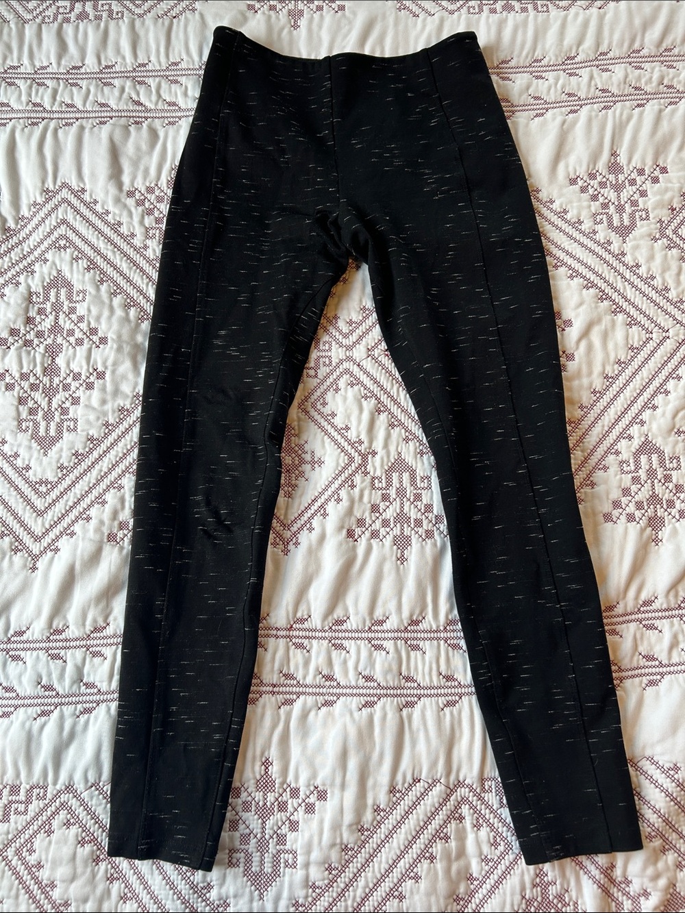 Lysse Black Heathered Pull-On Leggings